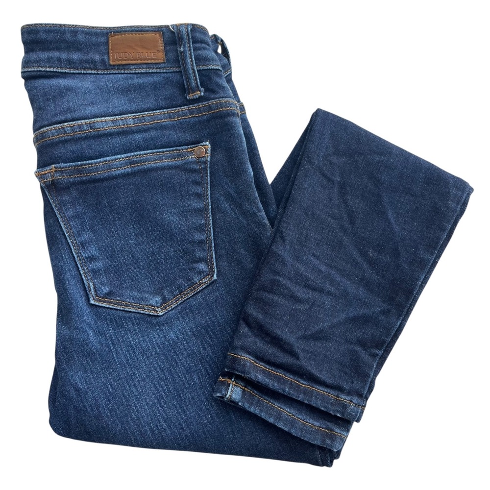 Judy Blue Women 5 27 Dark Wash Denim Mid Rise Skinny Fit Jeans JB82110DK Classic